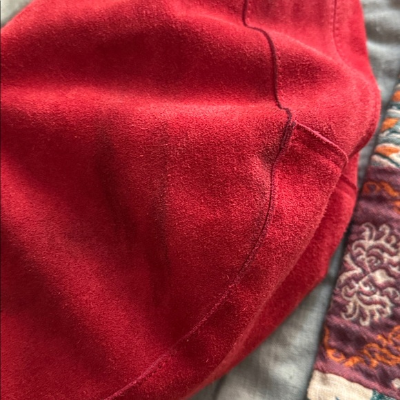 Free People Red Suede Roma Hobo Bag - Picture 9 of 9